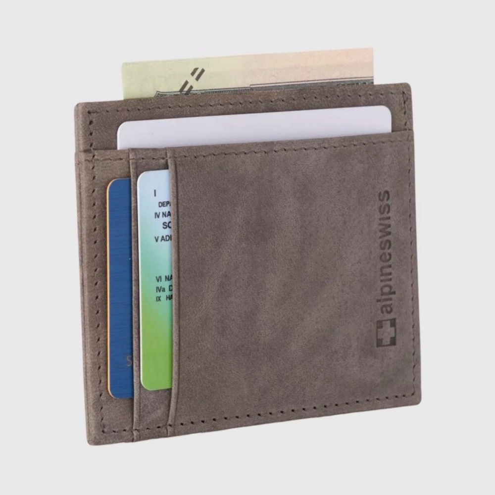 Alpine Swiss Mens RFID Wallet